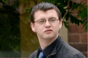 APOLOGY: Steven Ballard leaving court. The Facebook user claimed the furore caused by his "menacing" comment had cost him his job, girlfriend and his child.