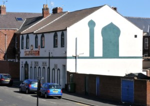 DAMAGED ... the Jami-Masjid mosque on Chester Road.