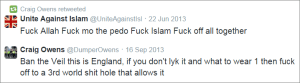 Craig-Owens-anti-Islam-tweets