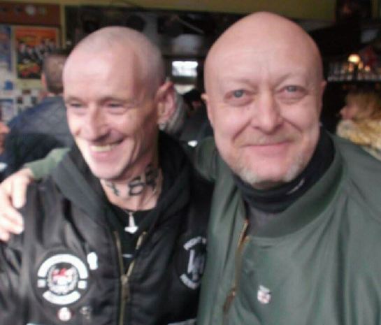 Shuan Grimsley (r) with Gary Crane in Dover. 31/1/16