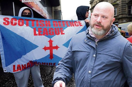 SDL supporter Andrew Jenkinson lashed out at an anti-racist campaigner (Image: LESLEY DONALD/SWNS)