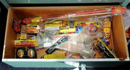 Fireworks and other bomb making equipment was found at Peter Morgan's Edinburgh flat