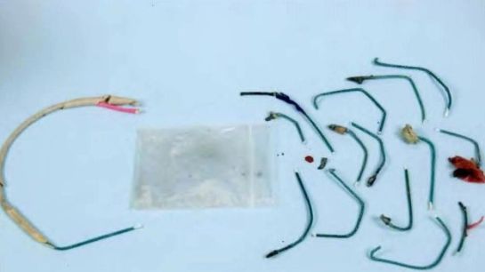 Fuses were among the things found in Morgan's possessions