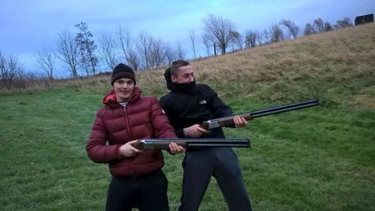 Grainger posed with guns with notorious criminal Liam Windas