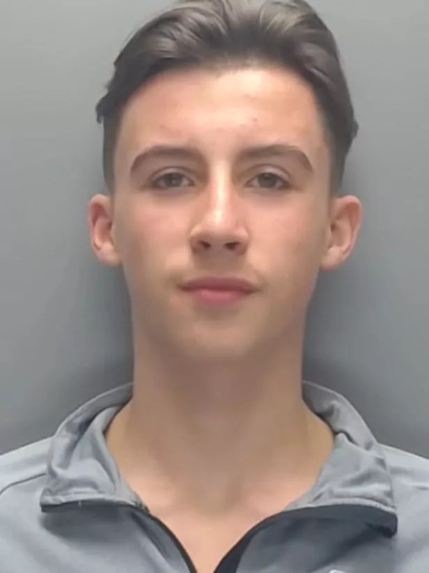 Cole Stewart, 18, who was caught on CCTV throwing bricks at police officers, is jailed for 18 months
